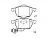 剎車片 Brake Pad Set:4A0 698 151