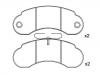 Brake Pad Set:631 420 03 20